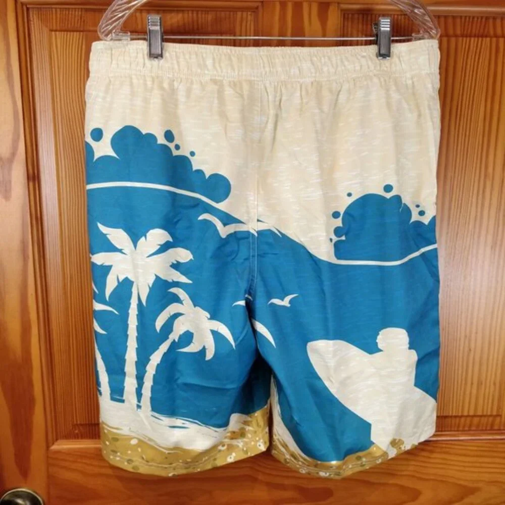 Cyceos Tropical Print Beach Swim Trunks